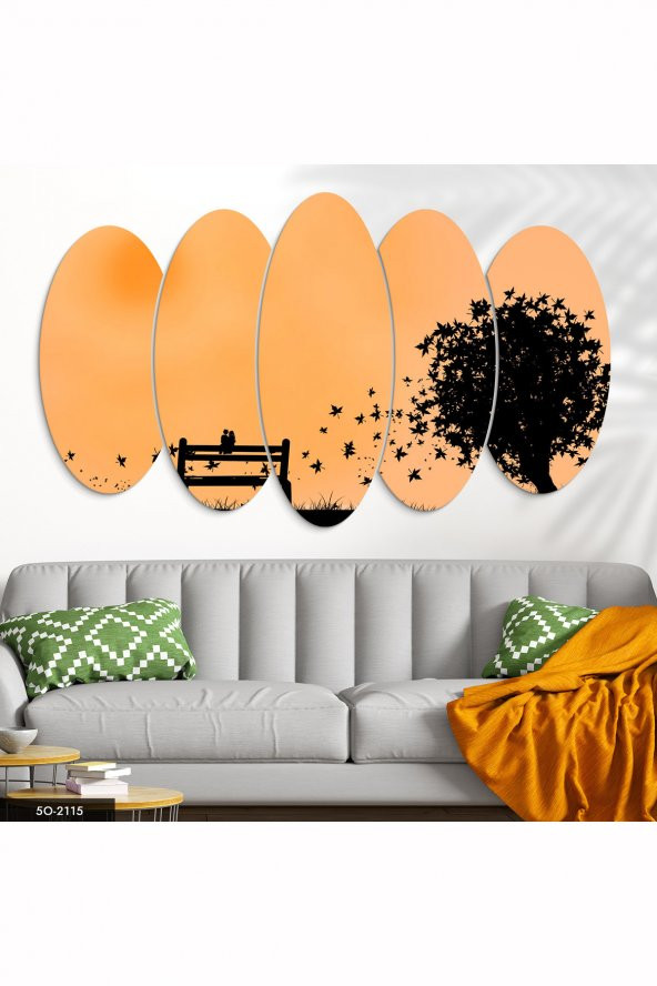 Evinemoda 5 Parçalı Mdf Tablo