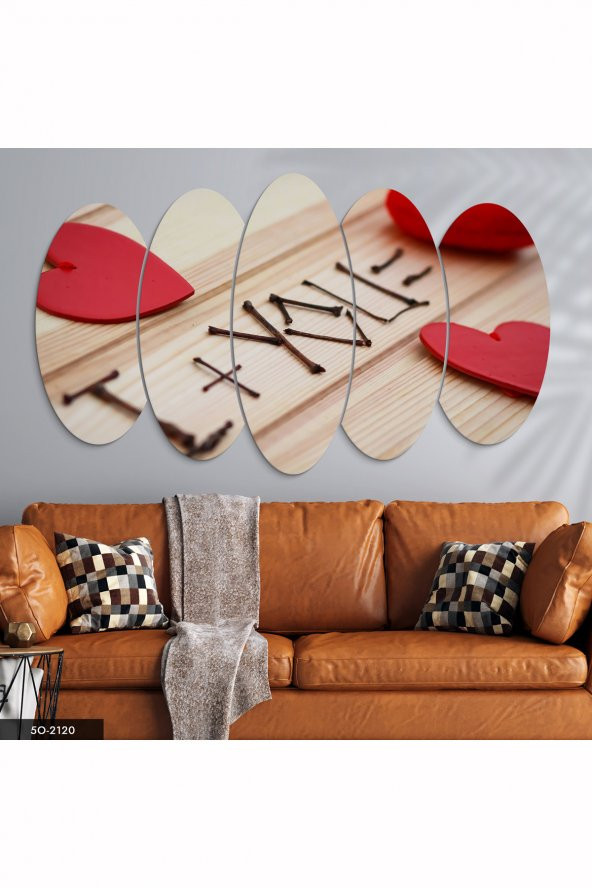 Evinemoda 5 Parçalı Mdf Tablo
