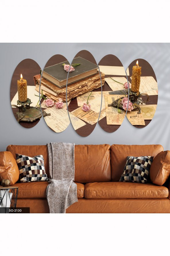 Evinemoda 5 Parçalı Mdf Tablo