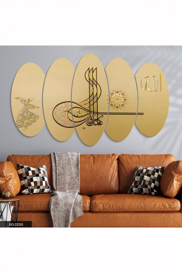 Evinemoda 5 Parçalı Mdf Tablo