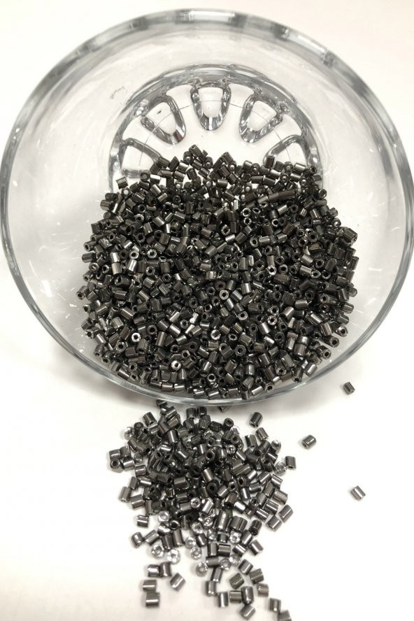 Antrasit Gri Kesme Boncuk (2-2,5mm)