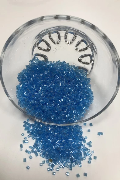 Mavi Renkli Kesme Boncuk (2-2,5mm)