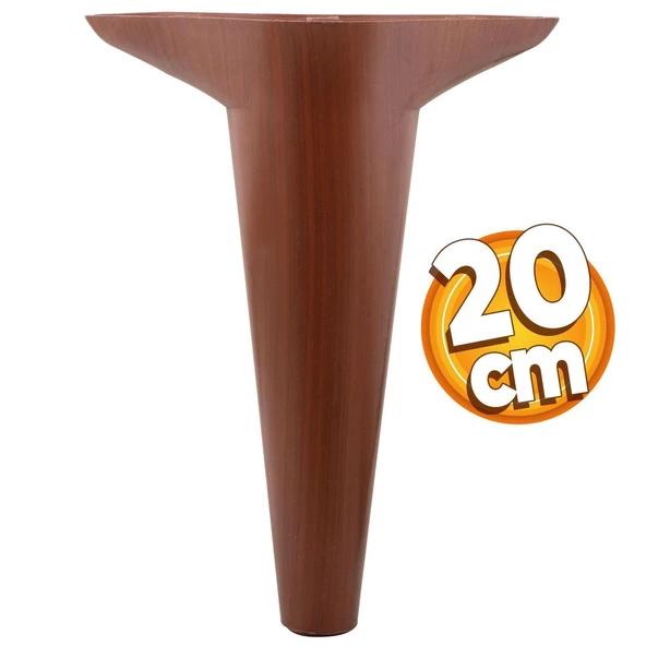 Aspen 6'lı Set Mobilya Tv Ünitesi Koltuk Kanepe Destek Ayağı 20 Cm Ahşap Desenli Konsol Ayak - 5