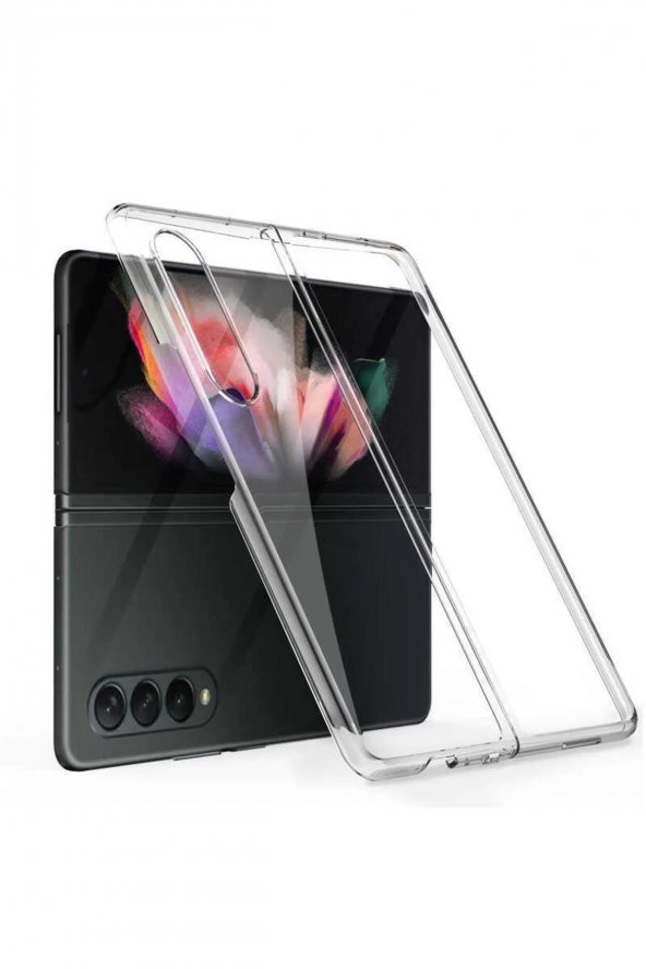 Samsung Z Fold 5 2 Parçalı Şeffaf Kılıf ürün görseli
