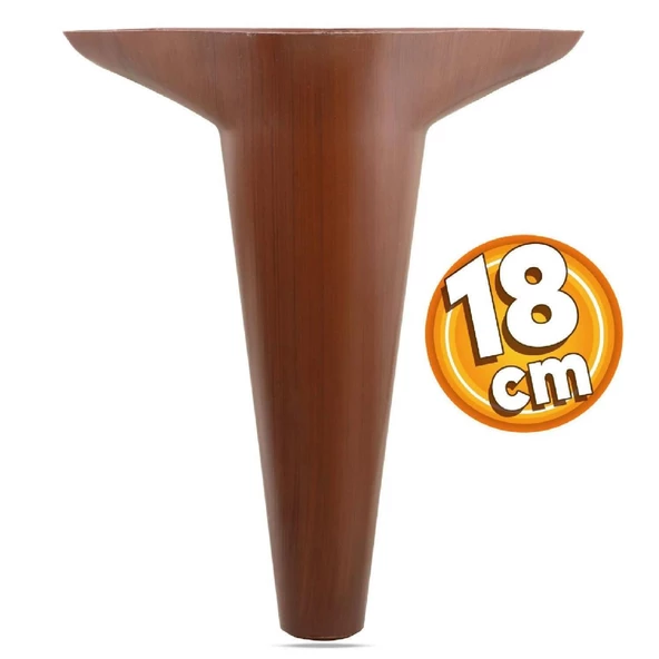 Aspen 6'lı Set Mobilya Tv Ünitesi Koltuk Kanepe Destek Ayağı 18 Cm Ahşap Desenli Konsol Ayak - 3