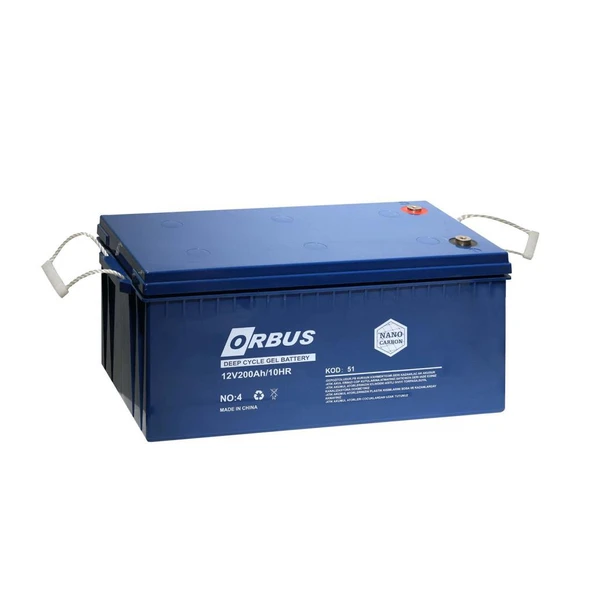 Orbus 12 V 200 Ah Karbon Jel Akü