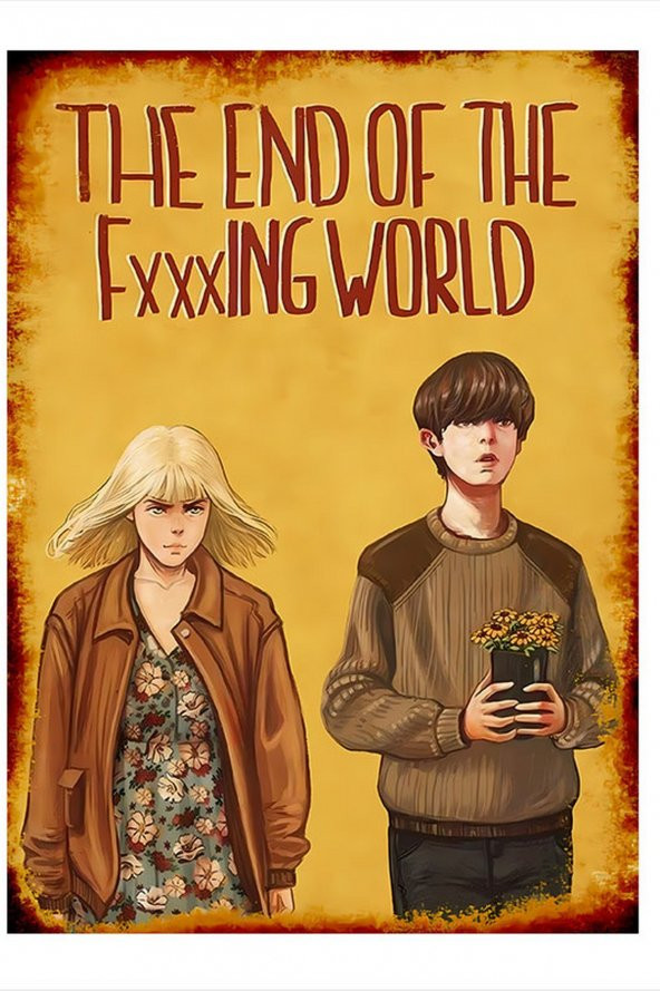 Karizma Tablo The End Of The F İng World Modern Mdf Tablo 35cm X50cm