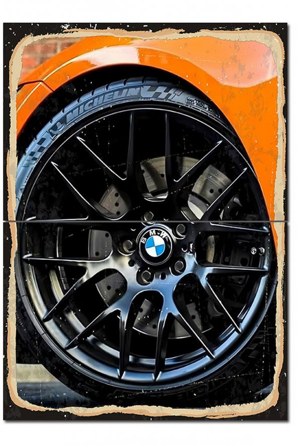 Karizma Tablo Bmw Jant Art Mdf Tablo 70cmX 100cm