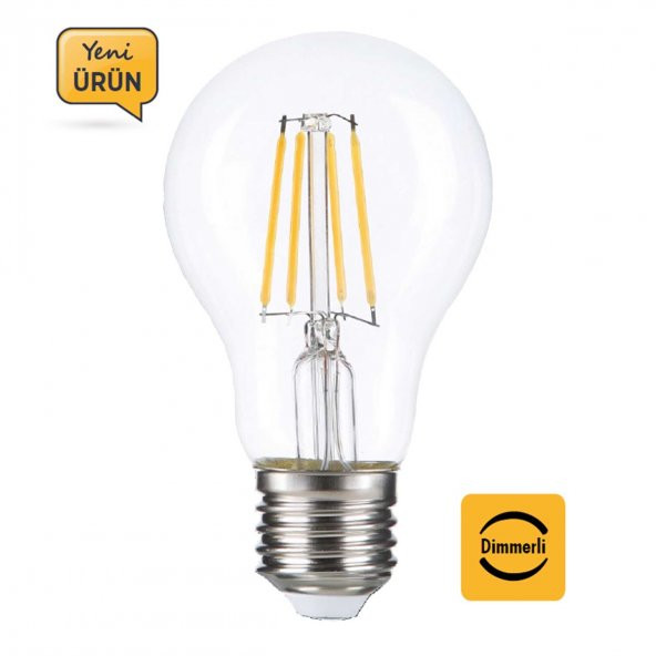 Heka Led Filament Rustik Ampul E27 8W 3000K Gün Işığı