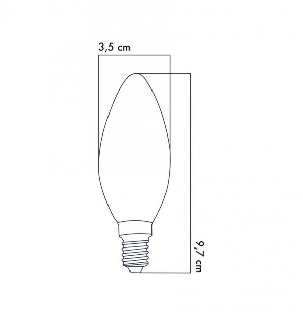 Heka Rustik Led Ampul 6W 3000K E14 Gün Işığı - 2
