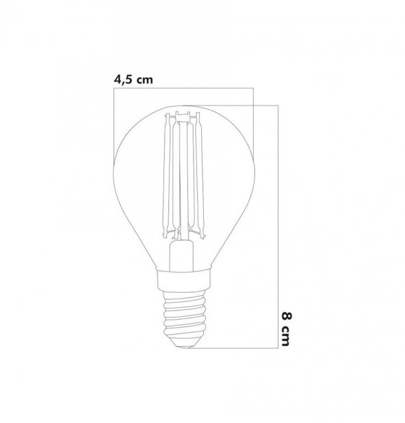 Heka Led Ampul 6W E14 3000KGün Işığı - 2
