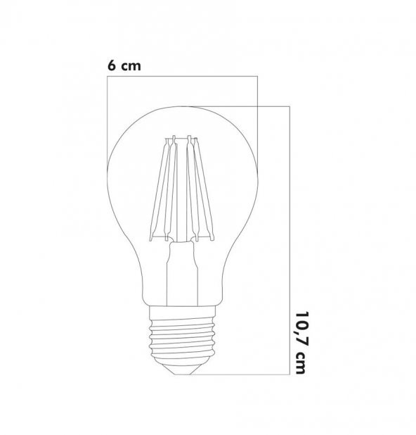 Heka Led Rustik Ampul E27 6W 3000K Gün Işığı - 2