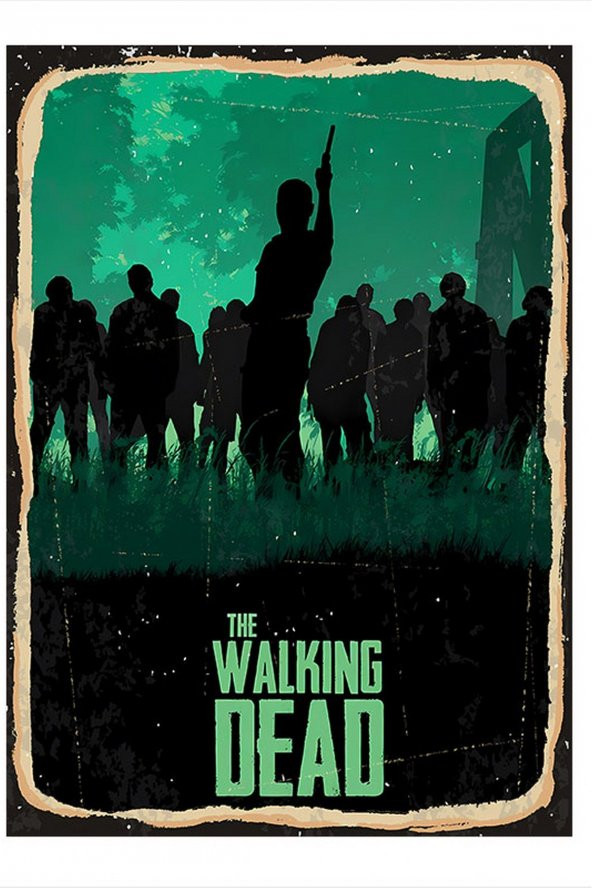 Karizma Tablo Walking Dead Tasarım Mdf Tablo 25cmX 35cm