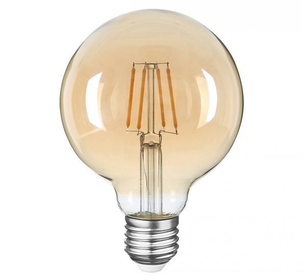 Heka Rustik Led Ampul E27 G95 8W 2500K Gün Işığı