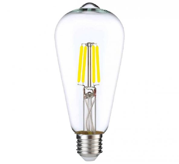 Heka Rustik Led Ampul E27 ST64 6W 6500K Beyaz Işık