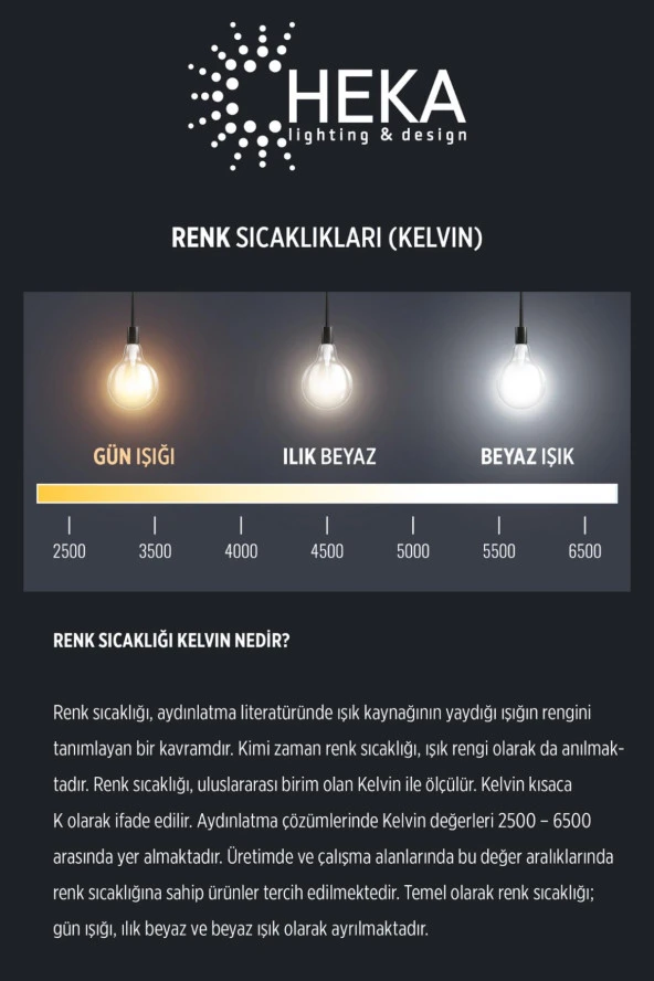 Heka 3 Renkli Led Filament Rustik Ampul 6W E14 C35 - 4