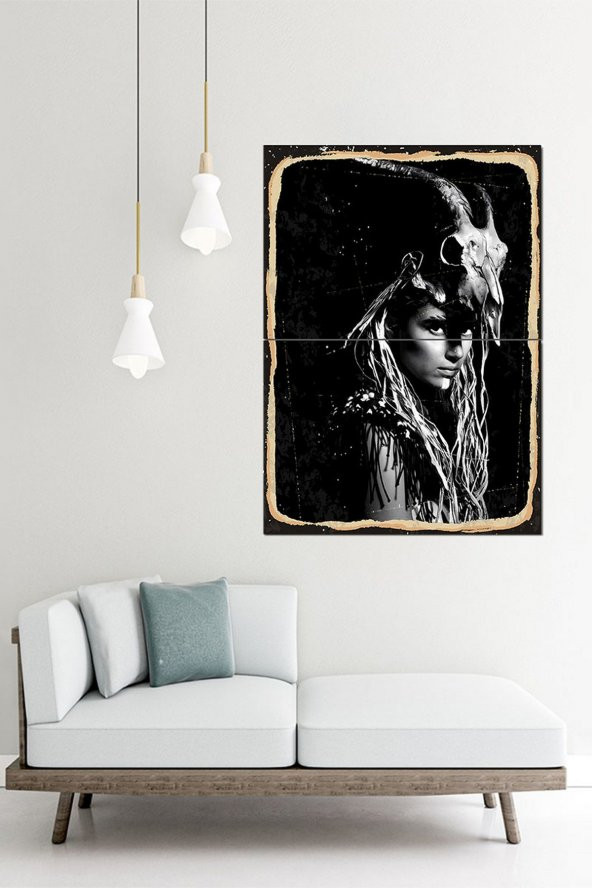 Karizma Tablo Şaman Kadın Art Mdf Poster 70cmX 100cm - 2