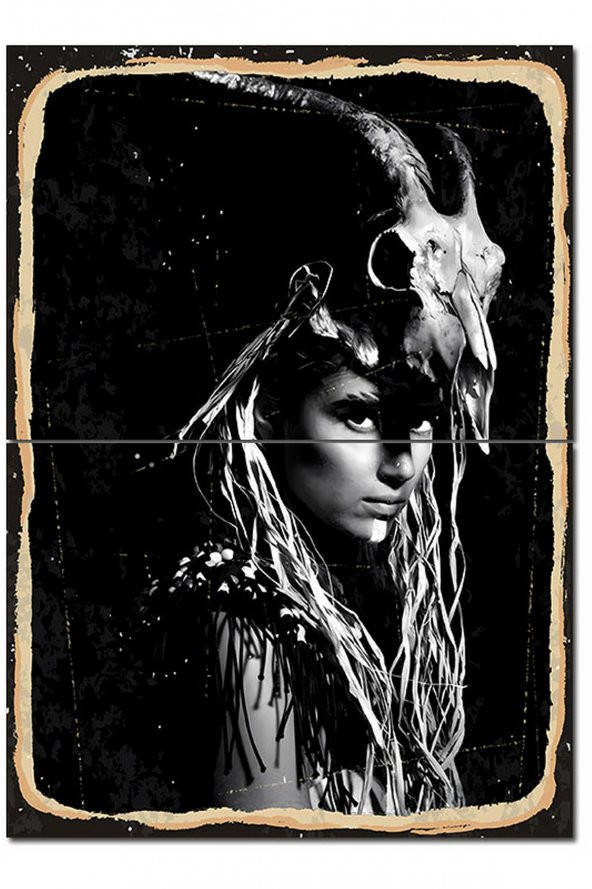 Karizma Tablo Şaman Kadın Art Mdf Poster 70cmX 100cm - 1