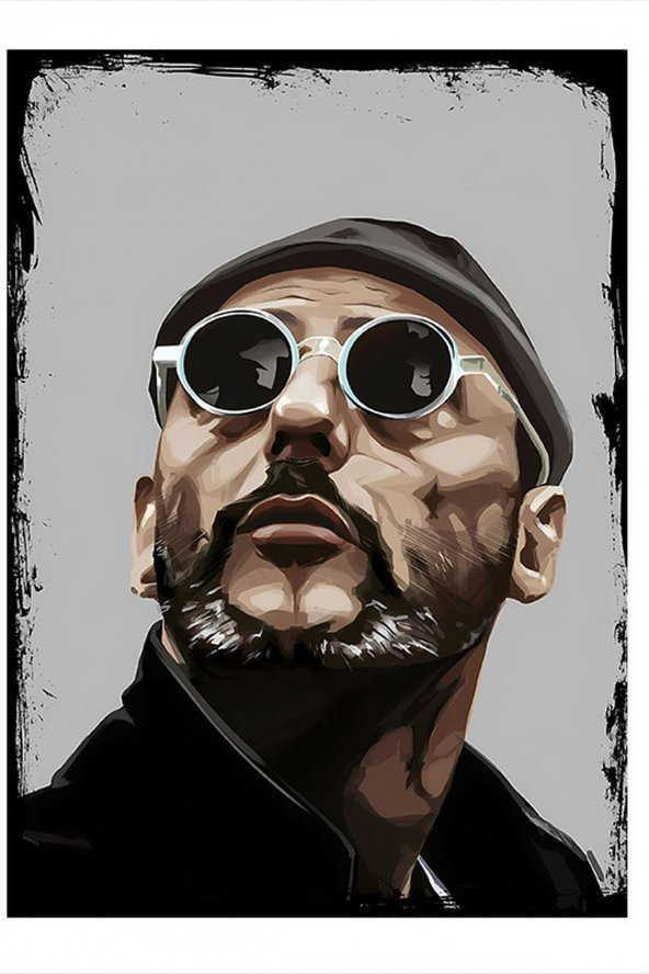 Karizma Tablo Leon  Jean Reno Dekoratif ahşap Tablo 35cm X50cm