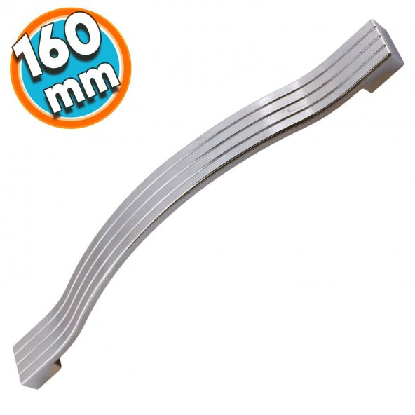 Mobilya Mutfak Dolabı Çekmece Kapı Dolap Kapak Kulpu Kulbu Krom 160 mm Metal Kulp