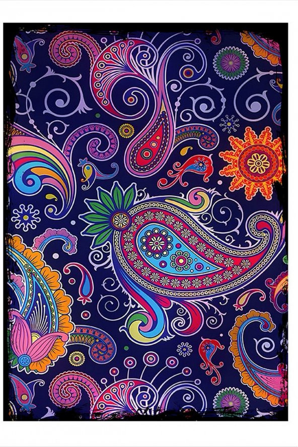 Karizma Tablo Batik Çiçek Hediyelik Ahşap Tablo 25cmX 35cm