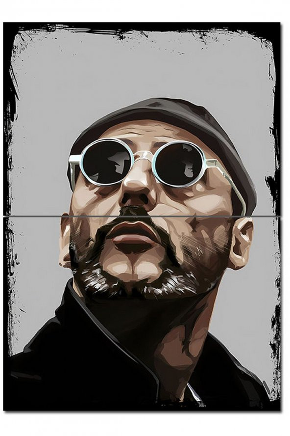 Karizma Tablo Leon  Jean Reno Dekoratif ahşap Tablo 70cmX 100cm