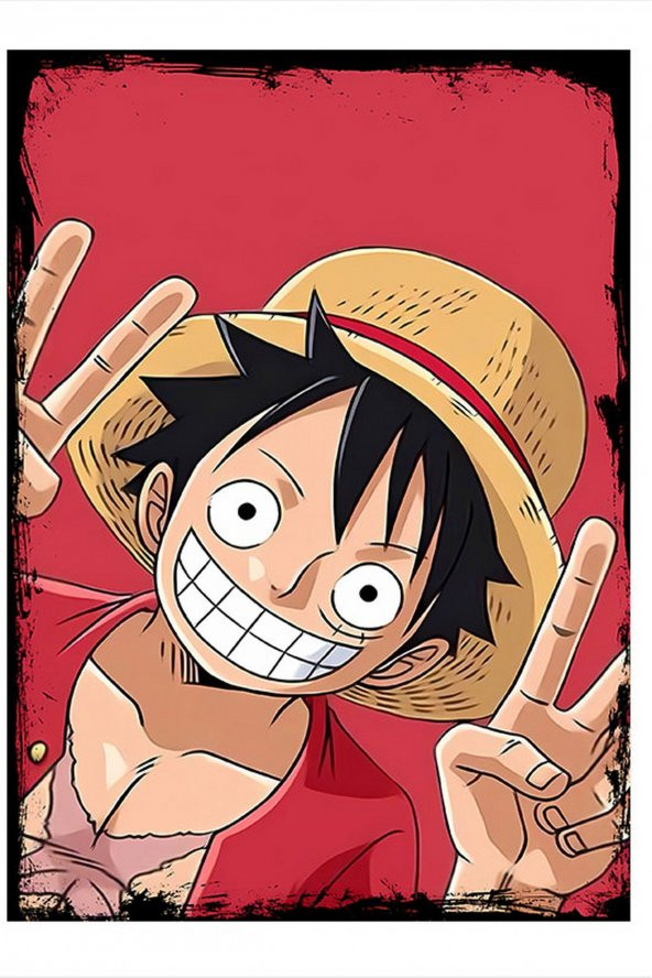 Karizma Tablo One Piece Luffy Art Mdf Tablo 50cmX 70cm - 1