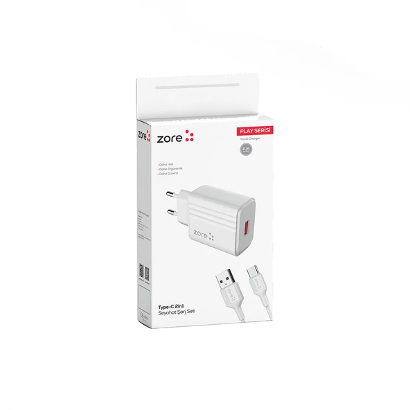 Play Serisi PL1 Type-C 2in1 Seyahat Şarj Aleti 12W - 8