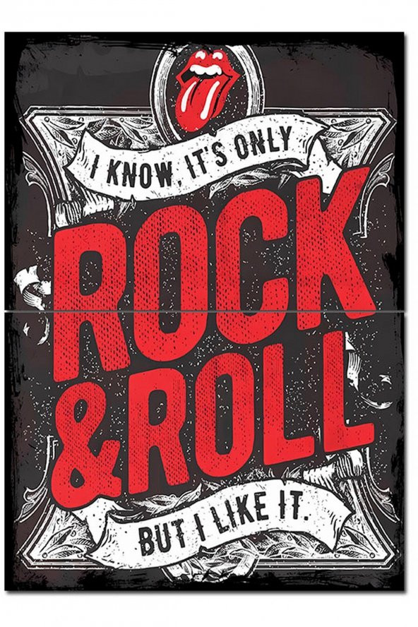 Karizma Tablo Rock And Roll Mdf poster 70cmX 100cm