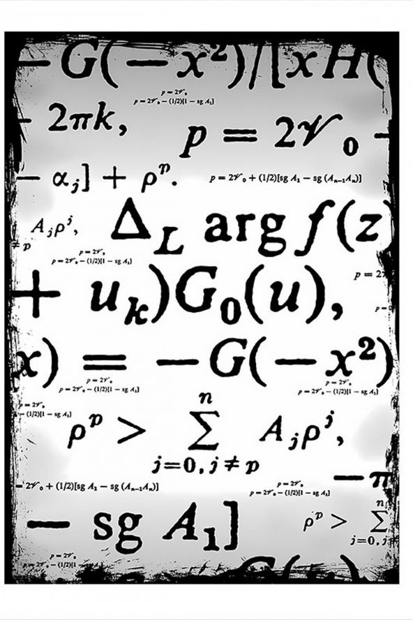 Karizma Tablo Matematik Formülü Model Ahşap Tablo 18cm X 27cm
