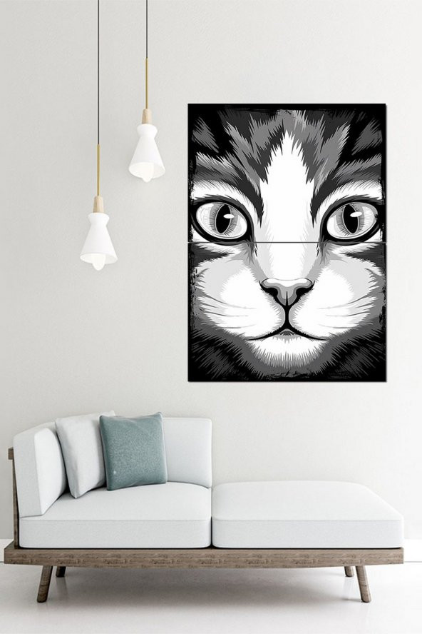 Karizma Tablo Kedicik Art Mdf Poster 70cmX 100cm - 2