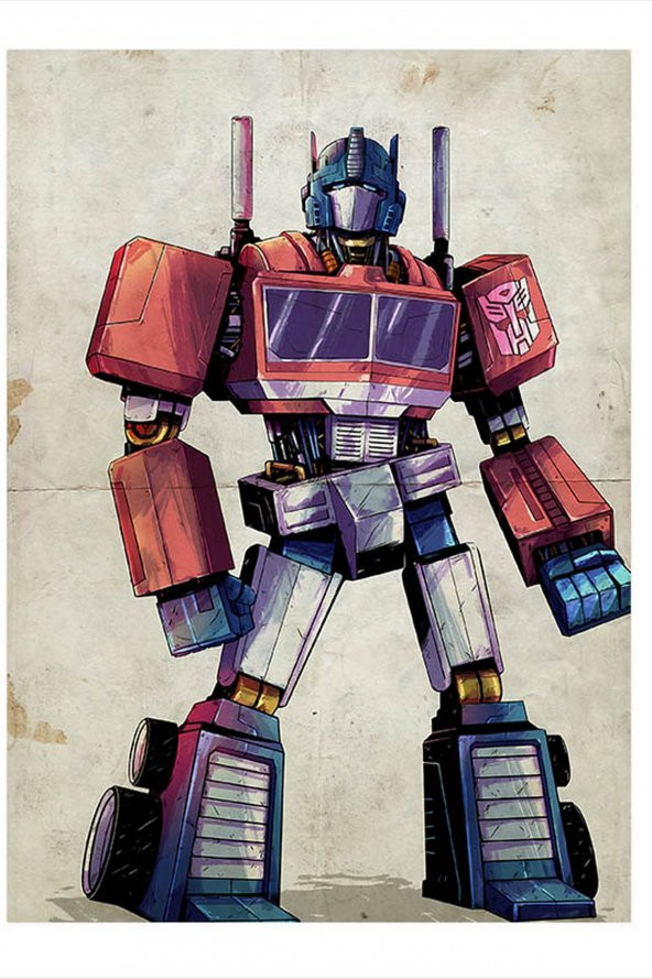 Karizma Tablo Optimus Prime Transformers Hediyelik Ahşap Tablo 50cmX 70cm