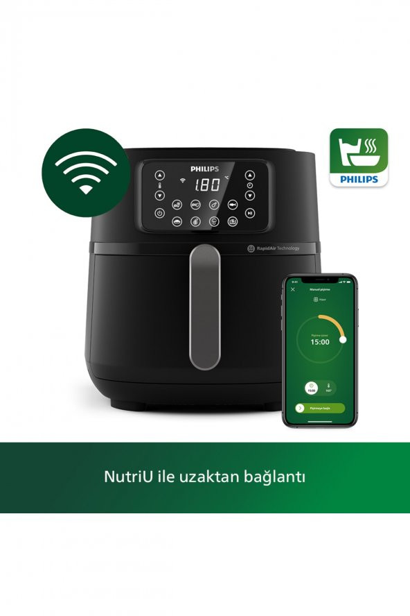 Philips Airfryer HD9285/96 5000 Serisi XXL Connected 7.2 lt Yağsız Fritöz - 2