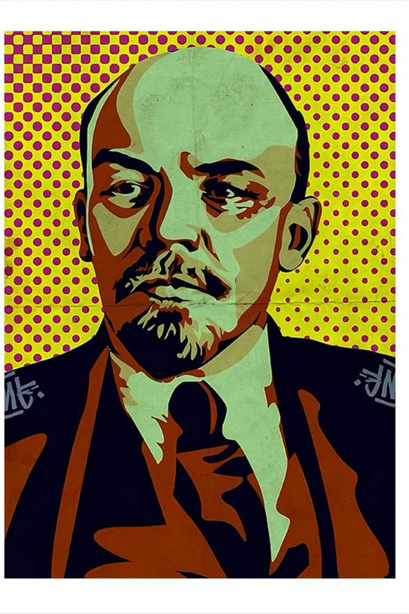Karizma Tablo Vladimir Ilyic Lenin Dekoratif ahşap Tablo 25cmX 35cm - 1