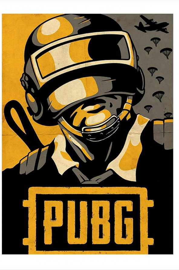Karizma Tablo Pubg Oyun Afişi Modern Ahşap Tablo 35cm X50cm - 1