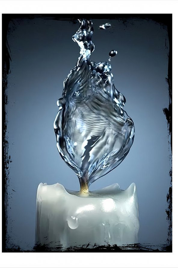 Karizma Tablo Mum Işığı Art Mdf Poster 35cm X50cm