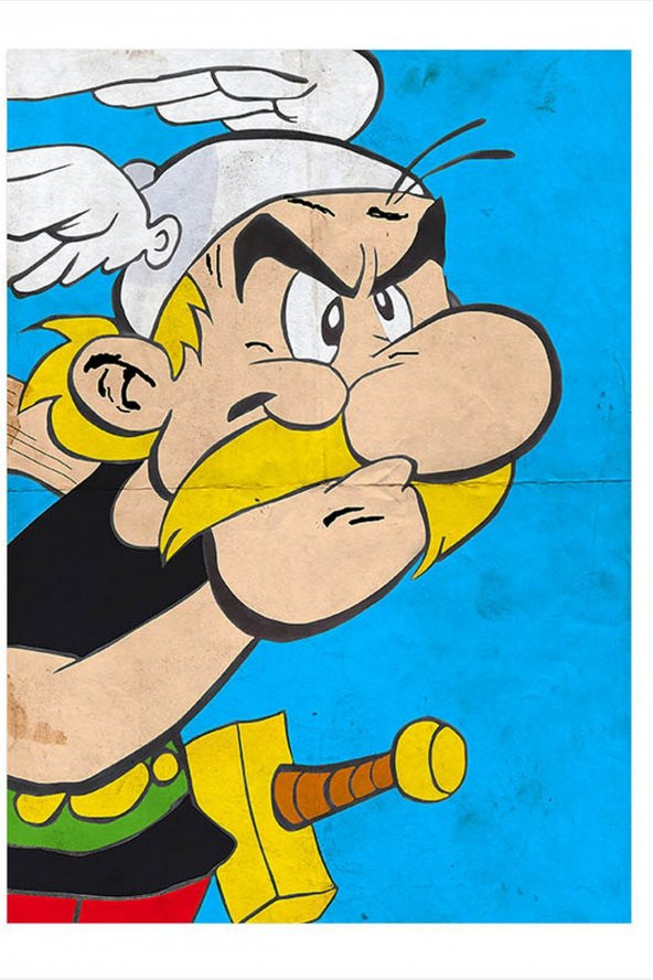 Karizma Tablo Vikingli Asterix Mdf poster 18cm X 27cm