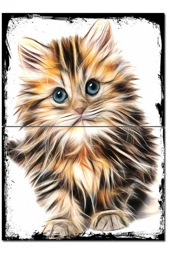 Karizma Tablo Yavru Kedi Mdf poster 70cmX 100cm - 1