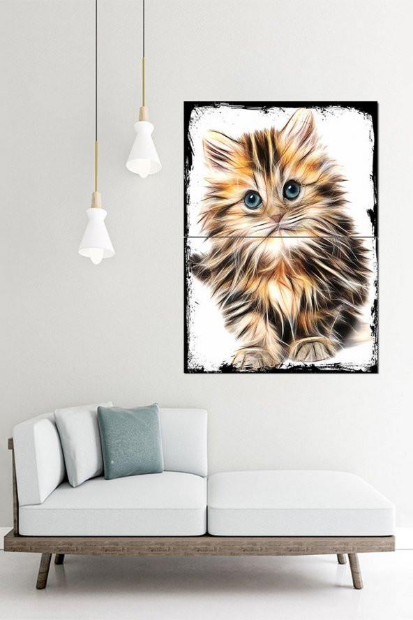 Karizma Tablo Yavru Kedi Mdf poster 70cmX 100cm - 2