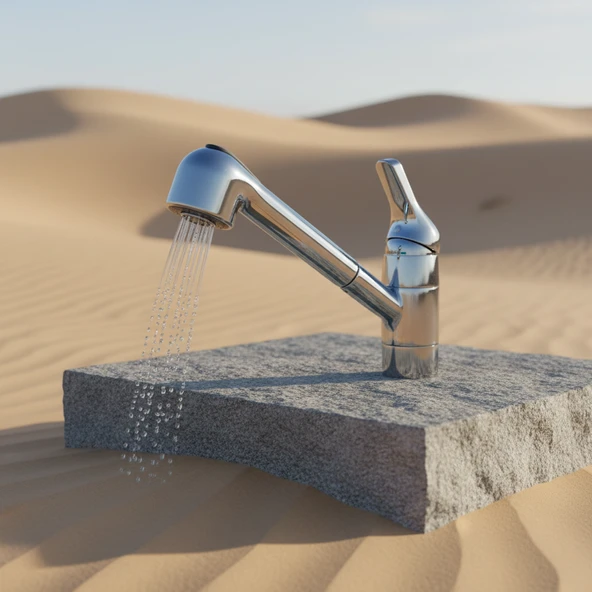 demirdokum pezzo spiralli mutfak lavabo bataryası - Resim 3