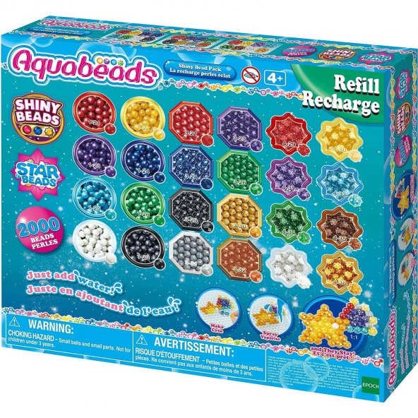 Aquabeads Parlak Boncuk Paketi (Yedek Paket) 2000 Parça