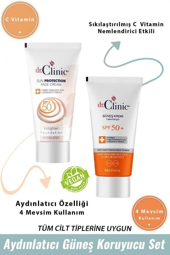 Dr. Clinic Aydınlatıcı Güneş Koruyucu Set