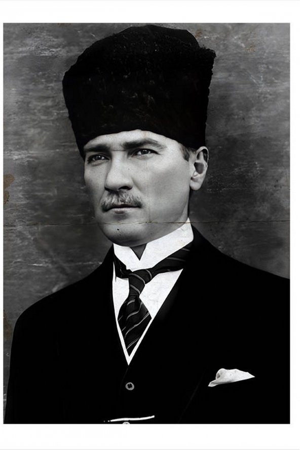 Karizma Tablo Mustafa Kemal Atatürk Art Mdf Tablo 50cmX 70cm - 1