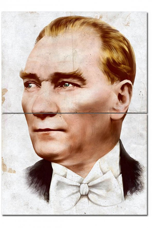Karizma Tablo Mustafa Kemal Atatürk Hediyelik Ahşap Tablo 70cmX 100cm