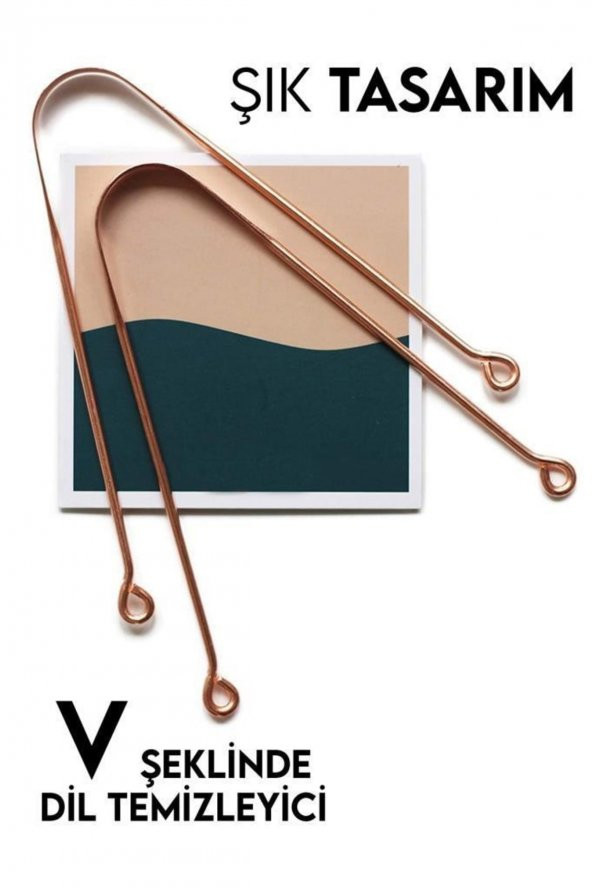 Bakır Dil Temizliyici Dil Sıyırıcı Ağız Temizleyici Dil Bakımı Diş Bakımı - 3