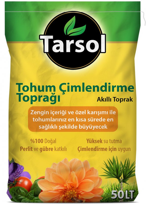 TARSOL TORF TOHUM ÇİMLENDİRME TOPRAĞI 50 LT