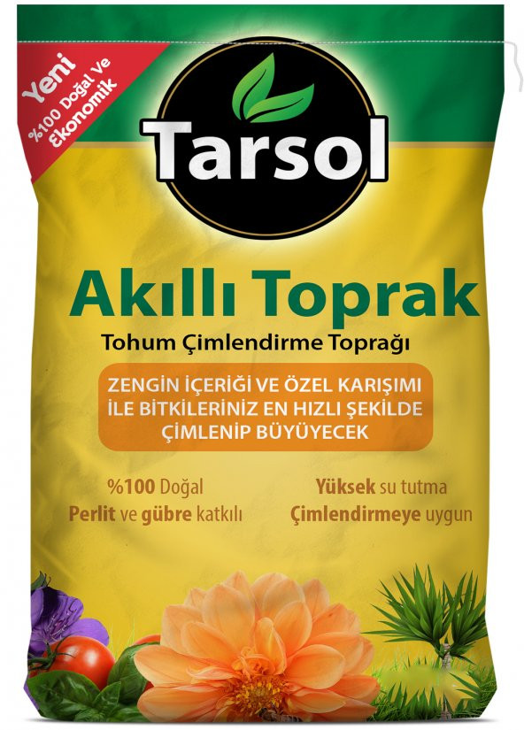 TARSOL AKILLI TORF TOPRAK 25 LT  AVANTAJ PAKETİ