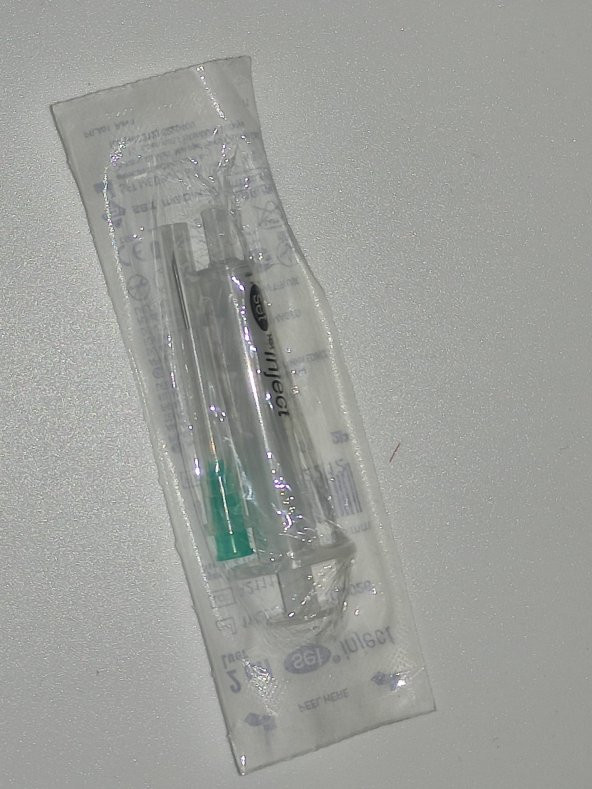 ENJEKTÖR SET İNJECT 2ml 2p Enjektör Şırınga 50 Adet 21g İğneli 21IN - 1
