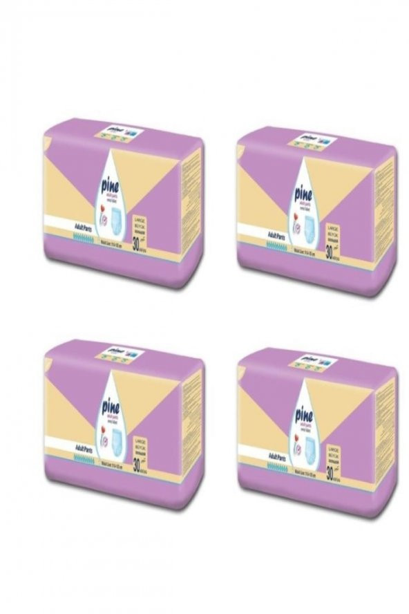 Külotlu Hasta Bezi Büyük Boy Large Avantaj Paket 30X4 Paket 120 Adet