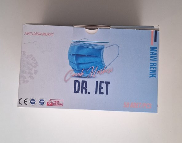 Çocuk Maskesi 50 adet DR. JET